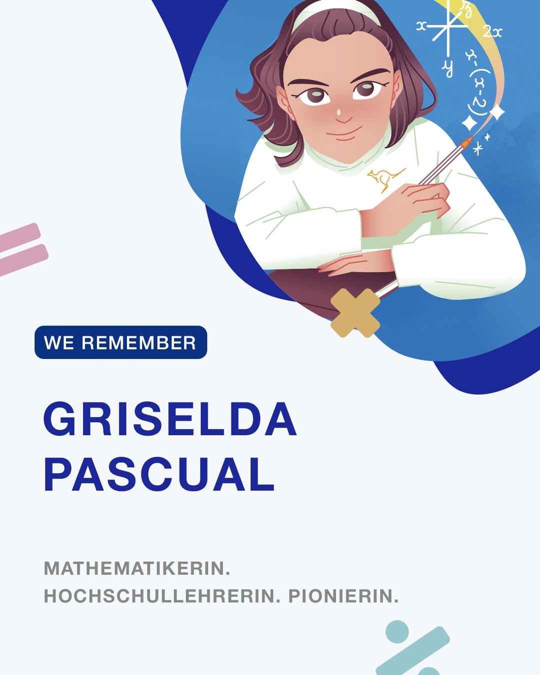 Frauen, die Wissenschaft prägen 💡

Griselda Pascual i Xufré war eine Professorin der Algebra in Barcelona, eine der ersten Frauen mit Humboldt-Stipendium und eine treibende Kraft bei der Reform des Mathematikunterrichts. Ihre Arbeit zeigt, wie Frauen die Welt der Mathematik und Wissenschaft nachhaltig verändern. ✨

Seit 2018 setzt sich das CASIO Education Team in Spanien aktiv dafür ein, MINT-Wissenschaftlerinnen zu fördern und junge Talente in Mathematik und Naturwissenschaften zu unterstützen. Mehr dazu findest du hier: https://www.cientificascasio.com

#FrauenInSTEM #Wissenschaft #Mathematik #MINT #Pionierinnen #Bildung #CASIO #Inspiration