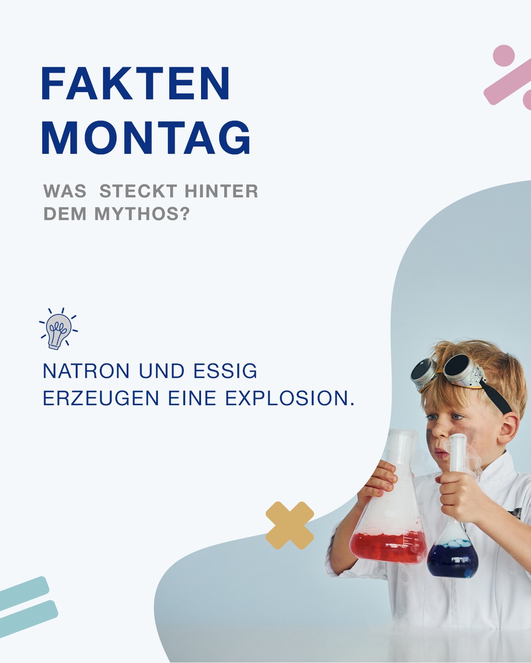 🧪💥 Natron und Essig erzeugen eine Explosion.
❌ Falsch – aber es wirkt so!
Bei der Reaktion entsteht Kohlendioxid (CO₂). Das Gas blubbert, schäumt und dehnt sich aus.
In einem geschlossenen Gefäß kann dadurch Überdruck entstehen. Das sieht explosiv aus, ist aber keine Explosion.
🧪 Neugierig? Probier es mal zuhause aus (aber immer im offenen Gefäß).
💬 Wusstest du das?
#FaktenMontag #ChemieExperiment #LernenMitSpaß #Naturwissenschaften #CASIO #ChemieFürAlle #STEM #DoItYourselfScience
