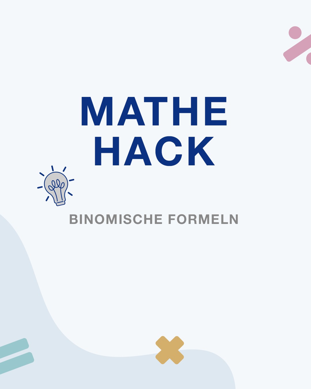 📐 Binomische Formel. So rechnest du (6+4)² im Kopf 🧠

1️⃣ Potenz als Produkt schreiben
2️⃣ Jede Zahl aus der ersten Klammer mit jeder aus der zweiten multiplizieren
3️⃣ Alles addieren

Das ist die erste binomische Formel anschaulich ausmultipliziert 🔥

👇 Jetzt bist du dran. Was ist (5+3)² ?

#MatheHack #MathTrick #Mathematik #BinomischeFormel #MatheEinfachGemacht #Kopfrechnen #Distributivgesetz #LearningMadeEasy #CASIO
