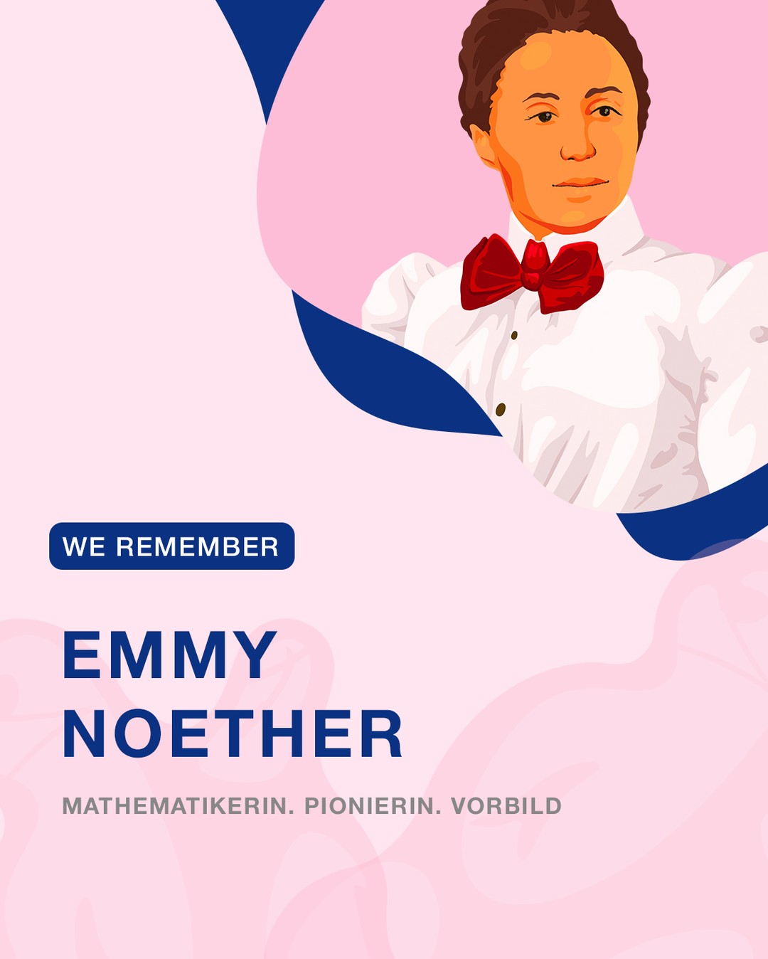 Ohne Sie wäre Albert Einsteins Theorie nicht erklärbar💜

Heute erinnern wir uns an eine der bedeutendsten Mathematikerinnen überhaupt.
Emmy Noether promovierte in einer Zeit, in der Frauen kaum Zugang zu Universitäten hatten. Mit ihrer Arbeit setzte sie wichtige Grundlagen und Maßstäbe für die Mathematik und viele physikalische Theorien.

Du kannst ihre Geschichte, sowie unsere anderen Wissenschaftlerinnen live erleben:
Women do Science Austellung
23. April bis 07. Mai
Emmy Noether Campus in Siegen

Lass dich von einer der bedeutendsten Mathematikerinnen inspirieren und entdecke, wie wichtig ihre Arbeit bis heute ist. 💜

#WomenDoScience #EmmyNoether #MINT #FrauenInDerWissenschaft #Inspiration