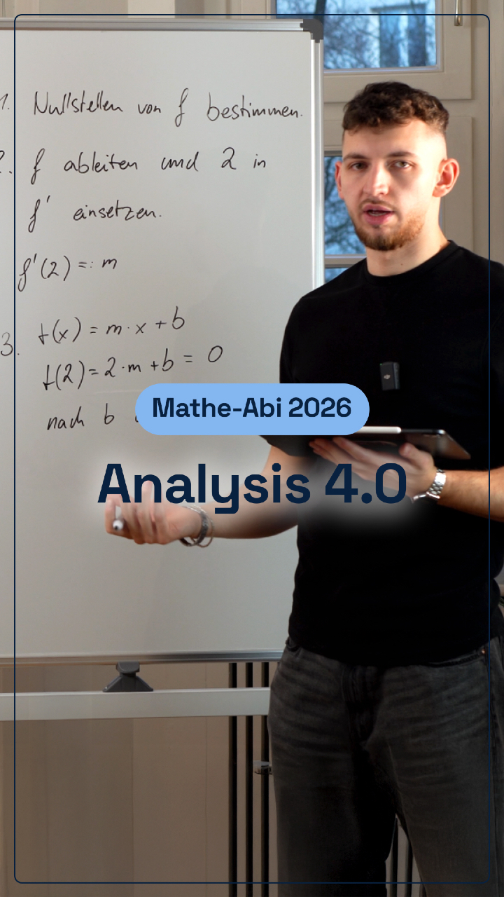 Ein Graph – aber dahinter steckt eine ganze Funktionsschar 📊

Im Clip siehst du nur einen Ausschnitt. Die komplette Aufgabe findest du auf YouTube bei @ilirrechnetdas. 📺

Mit Material zum selbst Nachrechnen. 🔢

#ilirsMatheAbiVorbereitung #analysis #matheabi #abi2026 #funktionen #mathehilfe