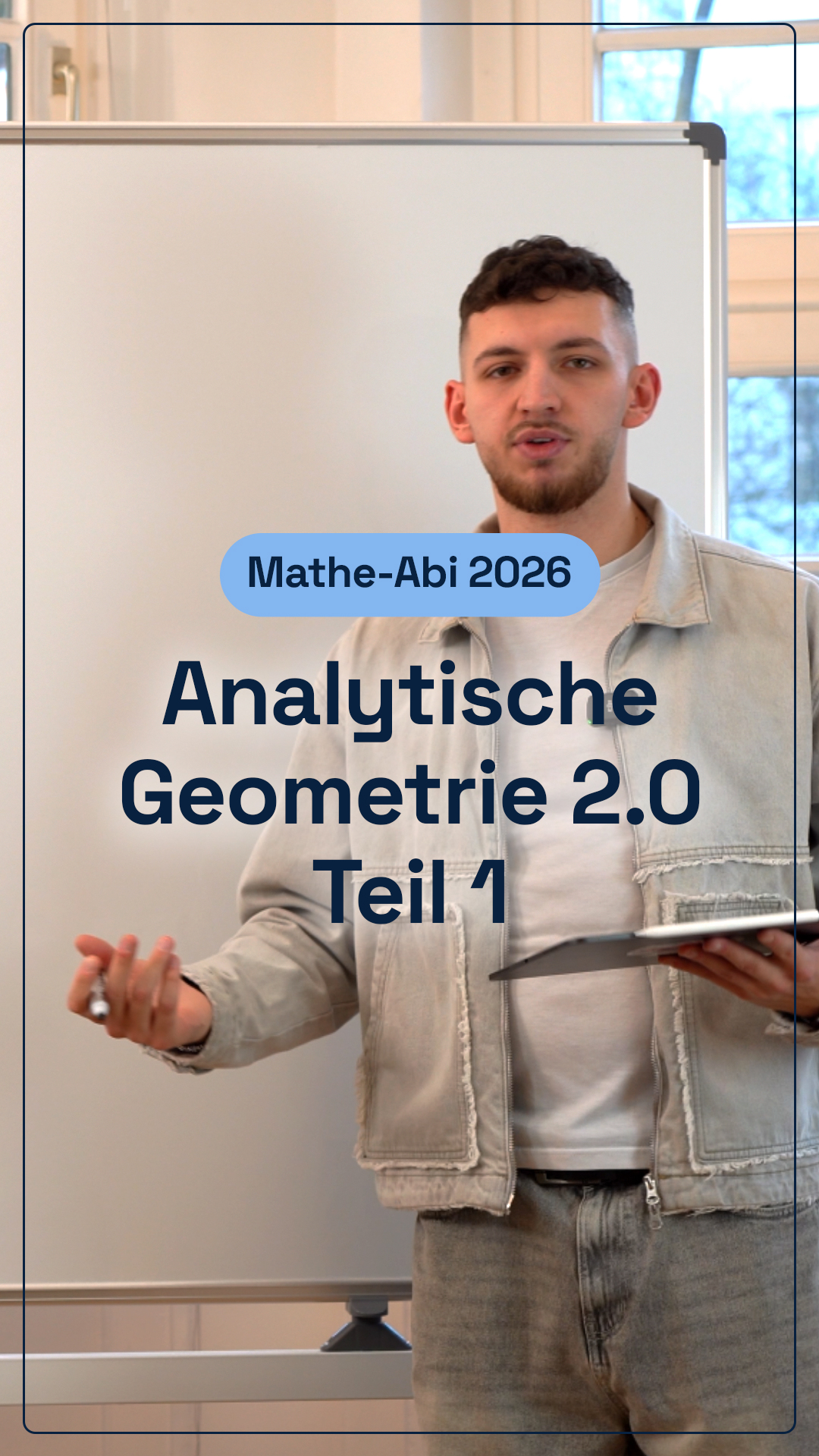 Analytische Geometrie 2.0 – Teil 1
3D, Vektoren und Koordinaten – genau solche Aufgaben kommen im Abi dran. 📊✏️

In diesem Ausschnitt siehst du einen Teil einer typischen Aufgabe aus der Analytischen Geometrie.

Das vollständige Video findest du auf YouTube bei ilirrechnetdas 📺
Dort wird alles Schritt für Schritt durchgerechnet – ideal zur Vorbereitung.

Ein passendes Lösungsdokument zum Üben gibt’s dort auch. 📝

Link in der Bio. ⬆️

#ilirsMatheAbiVorbereitung #analytischegeometrie #matheabi #abi2026 #vektoren #mathelernen
