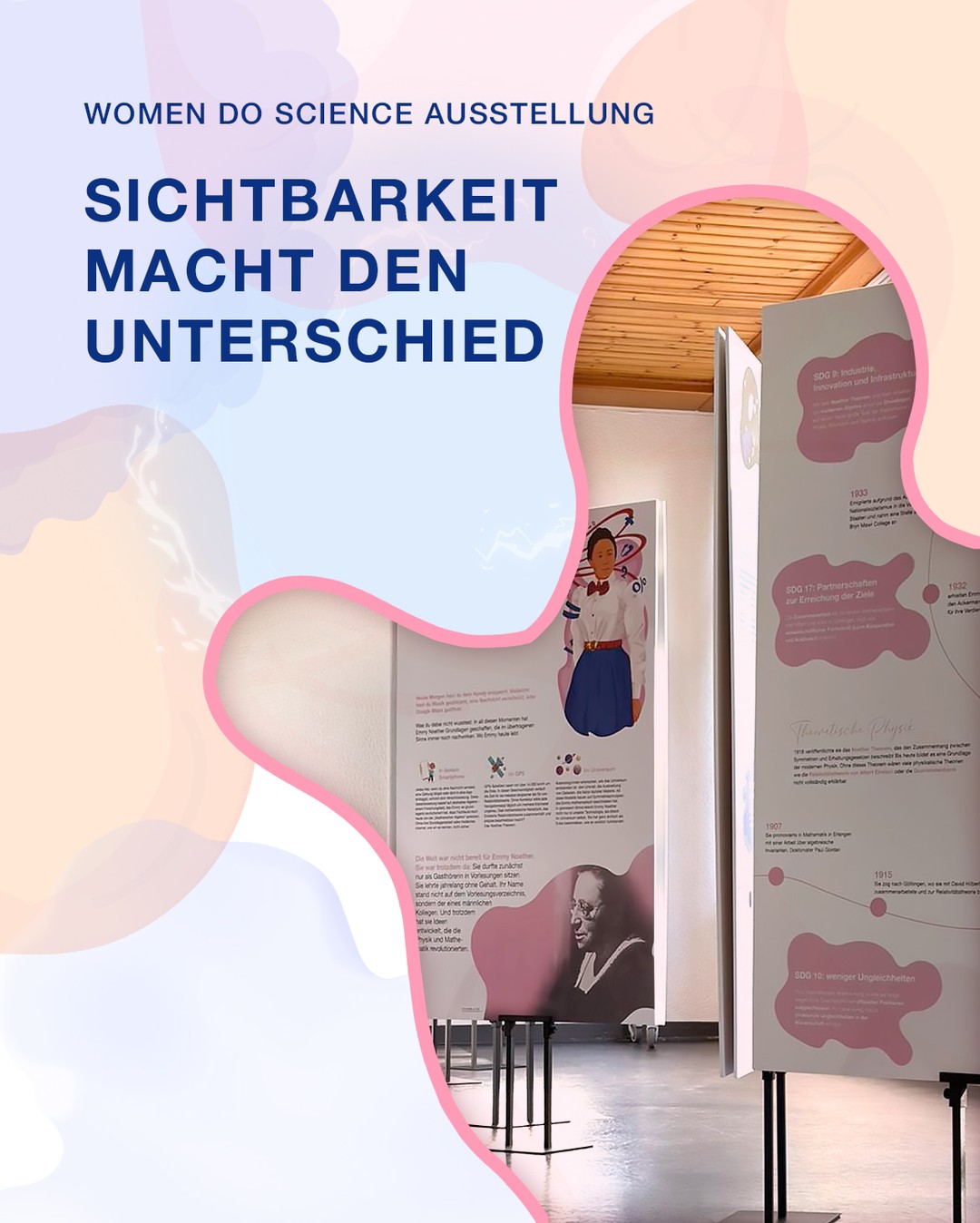 Sichtbarkeit macht den Unterschied 💜
In der Women do Science Ausstellung triffst du auf Frauen, die Wissenschaft geprägt haben und es immer noch tun.
Ihre Geschichten zeigen, wie vielfältig Wege in MINT sein können und warum Vorbilder so wichtig sind.
Vielleicht entdeckst du hier genau die Perspektive, die dir bisher gefehlt hat. ✨

📍 Emmy Noether Campus in Siegen, Raum ENC-D 114
⏰ täglich von 7 bis 18 Uhr

#womendoscience #mint #bildung #vorbilder #fraueninderwissenschaft