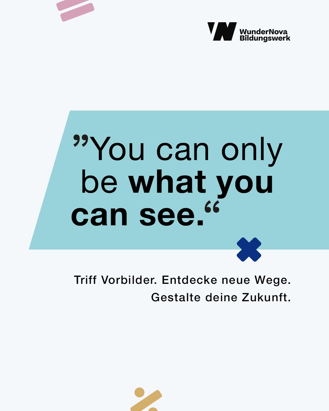 Du weißt noch nicht, welchen Weg du später gehen willst? 👀

Genau hier setzen Initiativen wie Women do Science und @wundernovabildungswerk an:
Sie machen Vorbilder sichtbar und zeigen dir, welche Wege möglich sind.

Bei WunderNova triffst du Menschen, die herausragende Karrieren in den Bereichen Wirtschaft, Wissenschaft, Politik, Sport oder Kunst gemacht haben.

Und das Besondere:
Du bist nicht nur Zuhörer*in.
In kleinen Gruppen triffst du die Vorbilder auf Augenhöhe, kannst dich wirklich austauschen und bekommst Raum für deine eigenen Fragen.
Durch den Wechsel alle 30 Minuten lernst du an einem Tag viele verschiedene Perspektiven und Lebenswege kennen.

Du bekommst Einblicke, die dir helfen, deine eigene Zukunft klarer zu sehen und neue Perspektiven zu entdecken. ✨

Denn manchmal reicht eine Begegnung, um den eigenen Weg neu zu denken.
Wen würdest du gerne einmal treffen?

#womendoscience #mint #bildung #zukunft #vorbilder