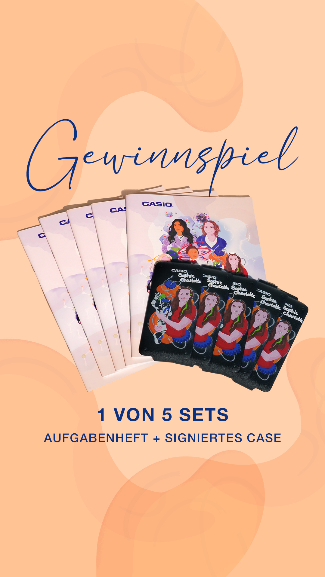 Gewinnspiel 🎉 

Du kannst etwas ganz Besonderes gewinnen ✨
Sophie Charlotte hat für euch 5 Taschenrechner Cases signiert und in 5 Women do Science Aufgabenheften eine persönliche Nachricht an dich geschrieben 🧡

Jetzt hast du die Chance, 1 von diesen 5 Sets zu gewinnen.

So machst du mit:
✅ Folge unserem Account
❤️ Like diesen Beitrag
💬 Kommentiere: Welches ist dein Lieblingsfach und was findest du daran so spannend?

🗓️ Teilnahme bis: 14.05.2026
📩 Die Gewinner*innen werden per DM benachrichtigt.

Teilnahmebedingungen & Datenschutz findest du über den Link in unserer Bio.

#gewinnspiel #mint #womendoscience #schule #lernen