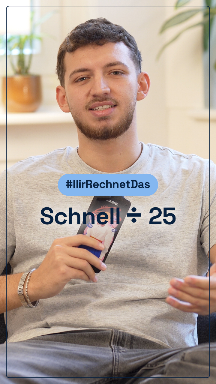 Durch 25 teilen und keinen Taschenrechner benutzen? 🤯

Mit dem richtigen Trick geht das im Kopf viel schneller, als viele denken.

👉 Genau solche Hacks sparen dir Zeit und machen Rechnen deutlich einfacher.

💬 Kanntest du den Trick schon?

#Mathe #MatheTrick #Kopfrechnen #Mathelernen #Rechnen #IlirRechnetDas