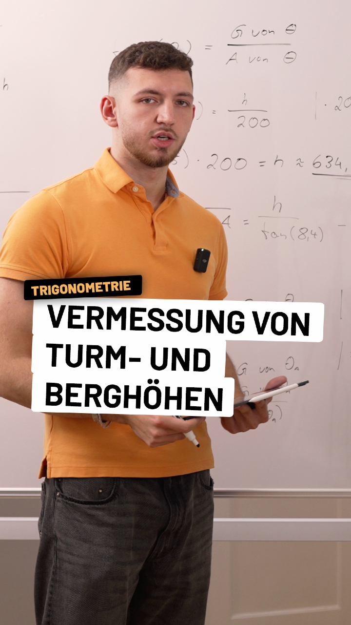 Lieben wir: Lange Aufgabe gerechnet und dann fällt ein Fehler auf. 😨 Zum Glück gerade noch rechtzeitig 😅 Ist euch das auch schon einmal passiert? 

In der zweiten Teilaufgabe wollen wir die Höhe eines Bergs errechnen. Das wird ein wenig komplizierter, aber mit den richtigen Informationen aus der Aufgabe können wir uns durch die Rechnung arbeiten. #Mathe #Trigonometrie #Casio