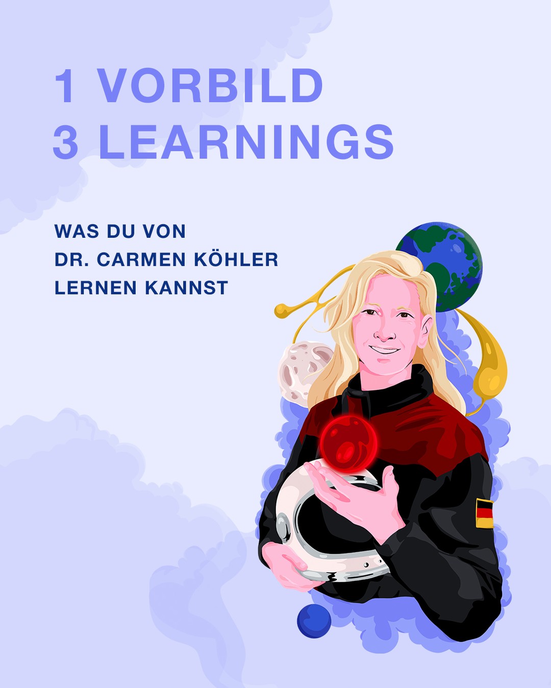 Vom Friseursalon zur Raumfahrt.
Genau diesen außergewöhnlichen Weg ist Dr. Carmen Köhler gegangen.💜

Und genau damit macht sie anderen Menschen Mut, ihren eigenen Weg zu gehen. Denn manchmal ist ein Richtungswechsel genau die richtige Entscheidung.

Was du von ihr lernen kannst:
✨ Neu anfangen lohnt sich.
✨ Hab den Mut, groß zu träumen.
✨ Nutze deine Stärken vielseitig.

Heute ist sie Geschäftsführerin ihres eigenen Unternehmens und arbeitet an Lösungen für eine nachhaltigere Zukunft.

Als Teil von Women do Science setzt sie sich außerdem dafür ein, Mädchen zu zeigen, dass MINT für alle da ist und dass starke Vorbilder den Mut geben können, den eigenen Weg zu gehen.

Welches Learning nimmst du für dich mit? Lass es uns in den Kommentaren wissen!

#WomenDoScience #MINT #Wissenschaft #Bildung #Vorbilder