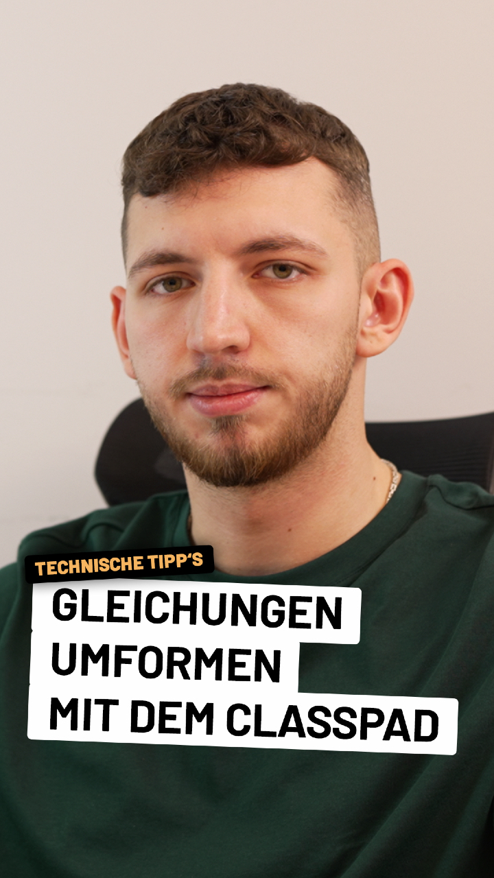 Typische Aufgabe im Matheunterricht: Zum Lösen einer Gleichung muss diese umgeformt werden. Ich erlebe es häufig: Grundsätzlich wissen die Schülerinnen ganz genau, was hier gemacht werden muss. Bei der Umformung selber passieren dann aber Fehler. Das ClassPad von CASIO kann uns hierbei helfen. Ich zeige euch, wie ihr hier Schritt für Schritt Gleichungen umformen und jeden dieser Schritte sauber nachvollziehen könnt. #Mathe #Classpad #Casio #Gleichungen