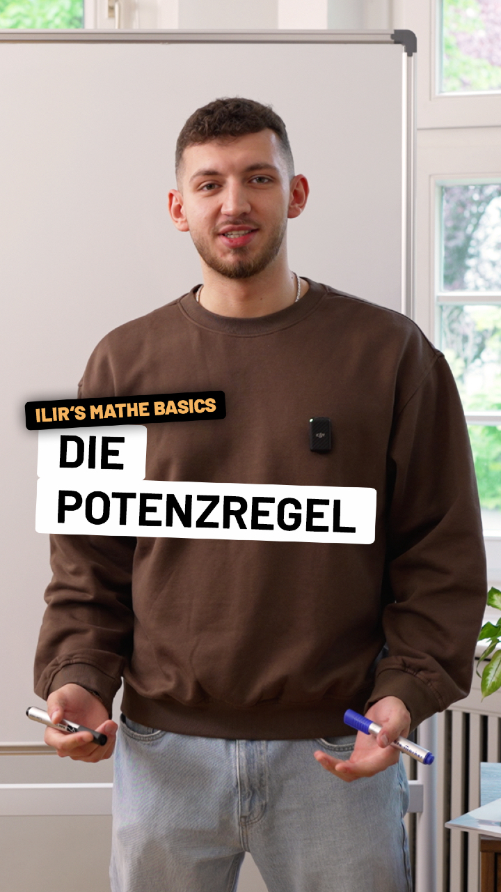 Potenzregel direkt verstehen!
Du möchtest Potenzfunktionen ableiten, ohne jedes Mal lange nachzudenken?

Dann merk dir diesen einfachen Trick:
✅ Schritt 1: Den Exponent nach vorne holen und mit dem Vorfaktor multiplizieren.
✅ Schritt 2: Den Exponenten um eins verringern.

Mit dieser Methode kannst du die meisten Ableitungen von Potenzfunktionen schnell und sicher lösen. Perfekt für den Matheunterricht, die nächste Klassenarbeit oder das Abitur.

💬 Welche Matheregel soll ich als Nächstes erklären?

#Mathe #Ableiten #Potenzregel #Mathelernen #Basics