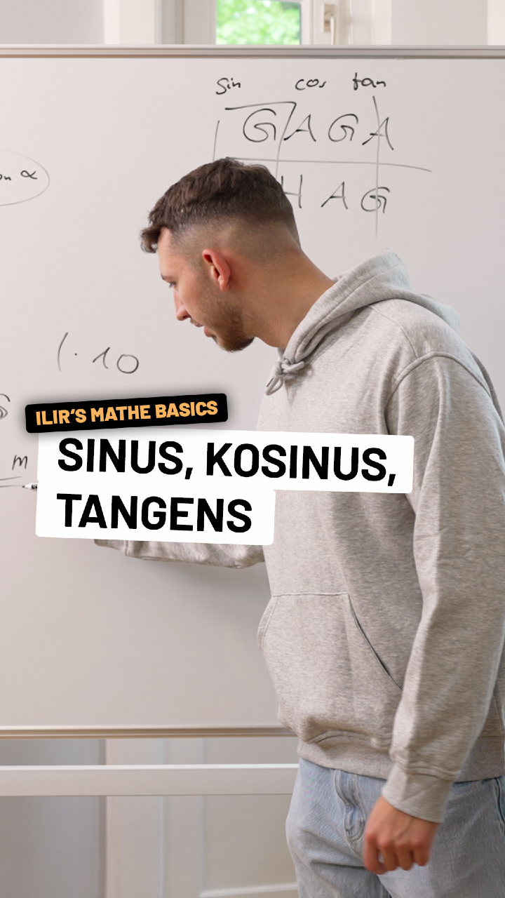 Mit der GAGA Hühnerhof AG wirst du Sinus, Kosinus und Tangens nicht mehr verwechseln.

Denn damit merkst du dir die drei wichtigsten Trigonometrie Formeln und weißt sofort, welche Formel du in welcher Aufgabe brauchst.

Egal ob rechtwinkliges Dreieck, Winkel berechnen oder Seiten berechnen, mit diesem Merksatz bist du im Matheunterricht und Abitur bestens vorbereitet.

💬 Deine Aufgabe:
Hypotenuse ist 13
Ankathete ist 5.
Wie groß ist der Winkel α?

Schreib dein Ergebnis in die Kommentare. 👇

#Mathe #Trigonometrie #Sinus #Kosinus #Tangens