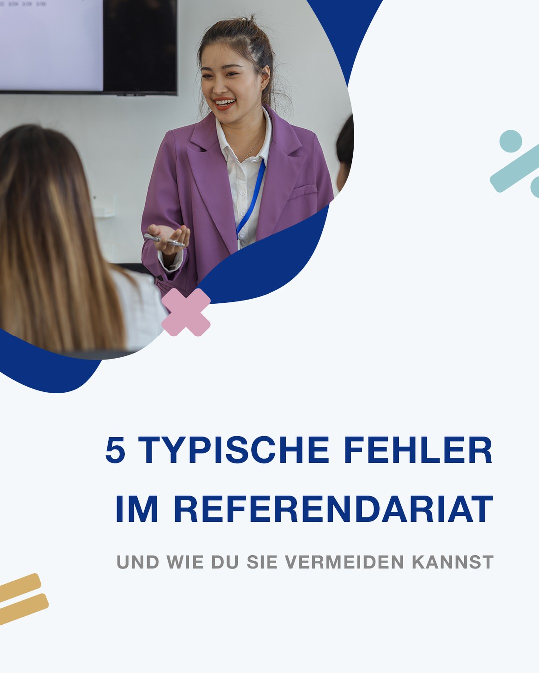 Unklare Arbeitsaufträge, zu viel Stoff oder keine Zeitpuffer? 👀
Im Referendariat möchtest du natürlich zeigen, was du kannst und deinen Unterricht bestmöglich gestalten.

Dabei passieren schnell Fehler, die viele angehende Lehrkräfte kennen.

Wir haben fünf typische Fehler im Referendariat zusammengeschrieben, damit du sie nicht selbst machen musst und in deinem Unterricht bewusster darauf achten kannst.

Aber ganz wichtig: Du bist im Referendariat, um zu lernen, dich auszuprobieren und deinen eigenen Unterrichtsstil zu entwickeln.

Nicht jede Stunde muss perfekt laufen und Fehler gehören dazu. Setz dich also nicht zu sehr unter Druck. 💛

Welchen dieser Fehler kennst du aus deinem Unterricht oder was hättest du gerne von Anfang an gewusst?

#Referendariat #Unterrichtstipps #Lehrkräfte #Lehramt #Schulalltag