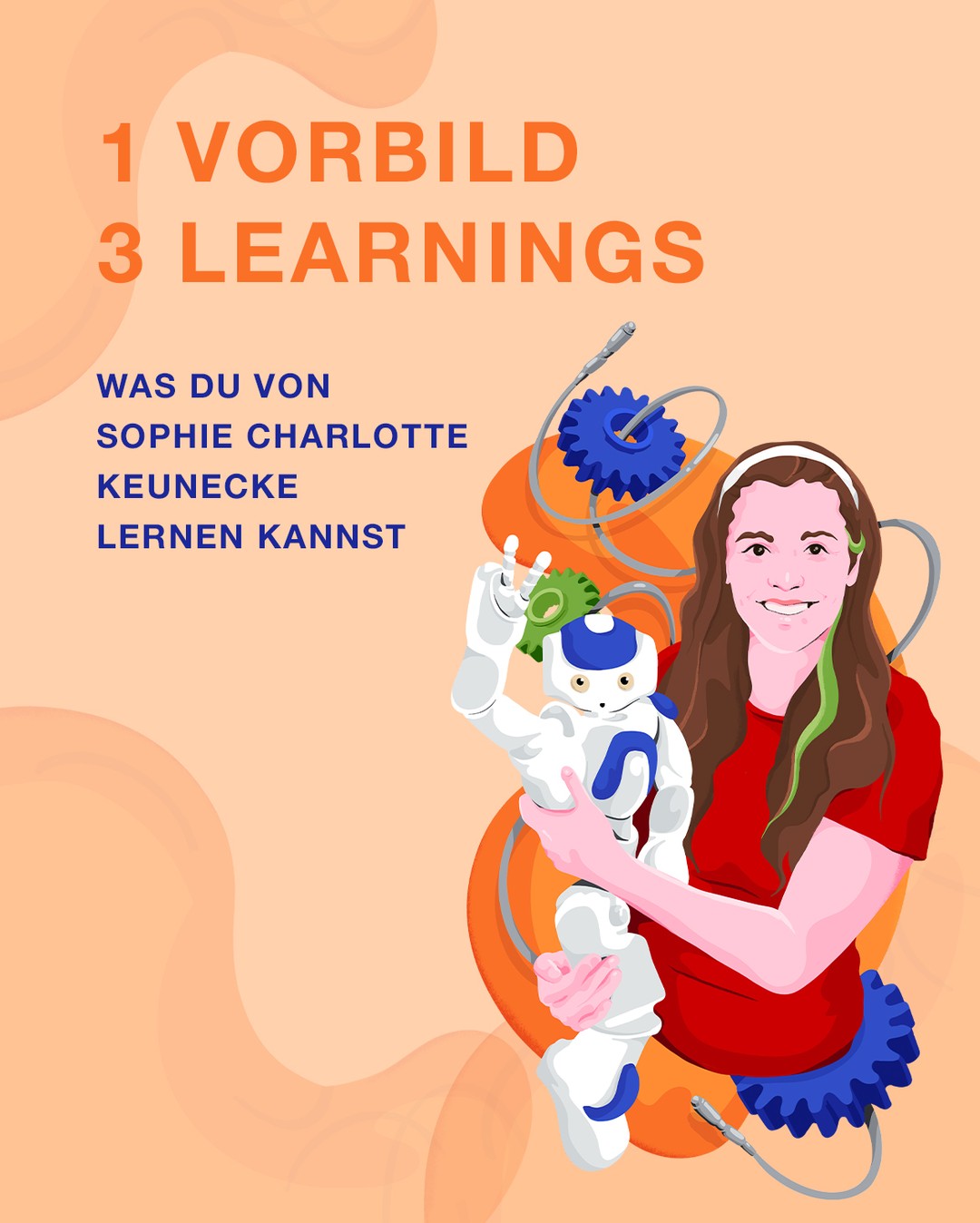 Was können wir von einer Forscherin wie Sophie Charlotte Keunecke für unseren eigenen Weg mitnehmen? 🔬✨

Sophie Charlotte forscht im Bereich Robotik und beschäftigt sich damit, wie Menschen und Roboter sinnvoll zusammenarbeiten können.

Als Teil von Women Do Science setzt sie sich außerdem dafür ein, besonders Mädchen für Technik und MINT zu begeistern.

Dabei zeigt sie, wie wichtig es ist, einfach anzufangen.

Man muss sich nicht dafür schämen, noch nicht genau zu wissen, wohin ein Weg führt.

Neues auszuprobieren, Fragen zu stellen und Schritt für Schritt dazuzulernen, gehört dazu. 💡

Mit ihrer Arbeit ist Sophie Charlotte ein Vorbild für alle, die selbst in Mathematik, Informatik, Naturwissenschaften oder Technik etwas bewegen möchten.

Welches ihrer Learnings ist für Dich besonders wichtig? 👇

#WomenDoScience #MINT #FrauenInMINT #Robotik #Wissenschaft