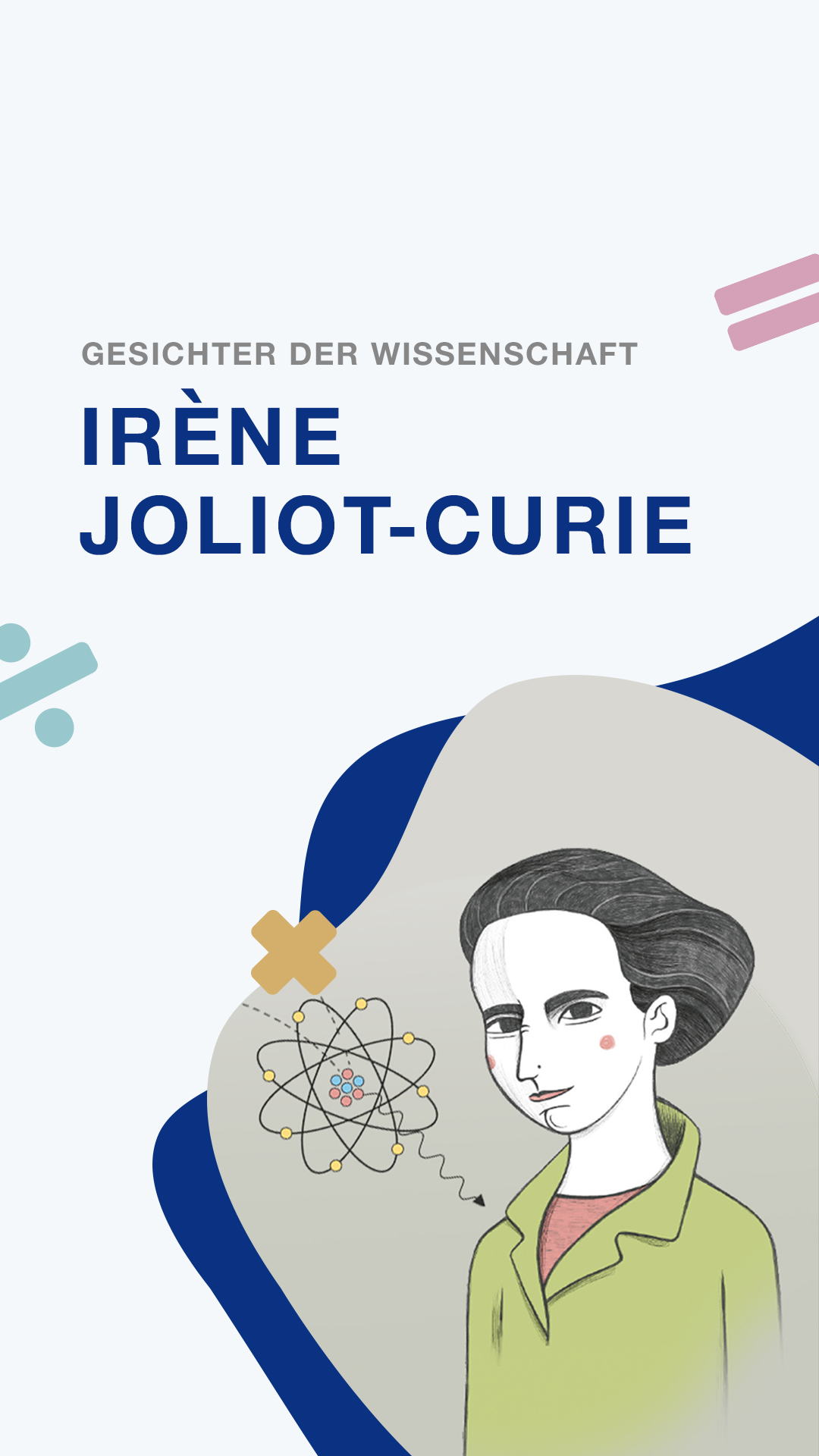 Ein Nobelpreis reicht nicht? Nein, Irène Joliot Curie wollte mehr. 👀
Als Tochter von Marie Curie trat sie in große Fußstapfen und gewann später selbst den Nobelpreis für Chemie.

Doch Irène setzte sich nicht nur für Wissenschaft ein, sondern auch für Frauenrechte und bessere Chancen für Frauen in Gesellschaft und Forschung. 💪

Auch im spanischen Women do Science Projekt @casiocalculadoras_es ist Irène Joliot Curie vertreten und wurde dafür von Illustratorin @olalla.ruiz porträtiert.

Wusstest du schon wer die Tochter von Marie Curie war?

#IrèneJoliotCurie #WomenDoScience #FrauenInDerWissenschaft #Chemie #Wissenschaft

Bilder: 
Bild 1: Illustration - Olalla Kuiz
Bild 2: Studio Harcourt / Wikimedia Commons, Public Domain
Bild 3: Wikimedia Commons, Public Domain
Bild 4: Agence Meurisse / BnF, Public Domain
Bild 5: Narodowe Archiwum Cyfrowe / Wikimedia Commons, Public Domain
Bild 6: Agence Meurisse / BnF, Public Domain
Bild 7: Museu Nacional/UFRJ, via Wikimedia Commons, Public Domain
