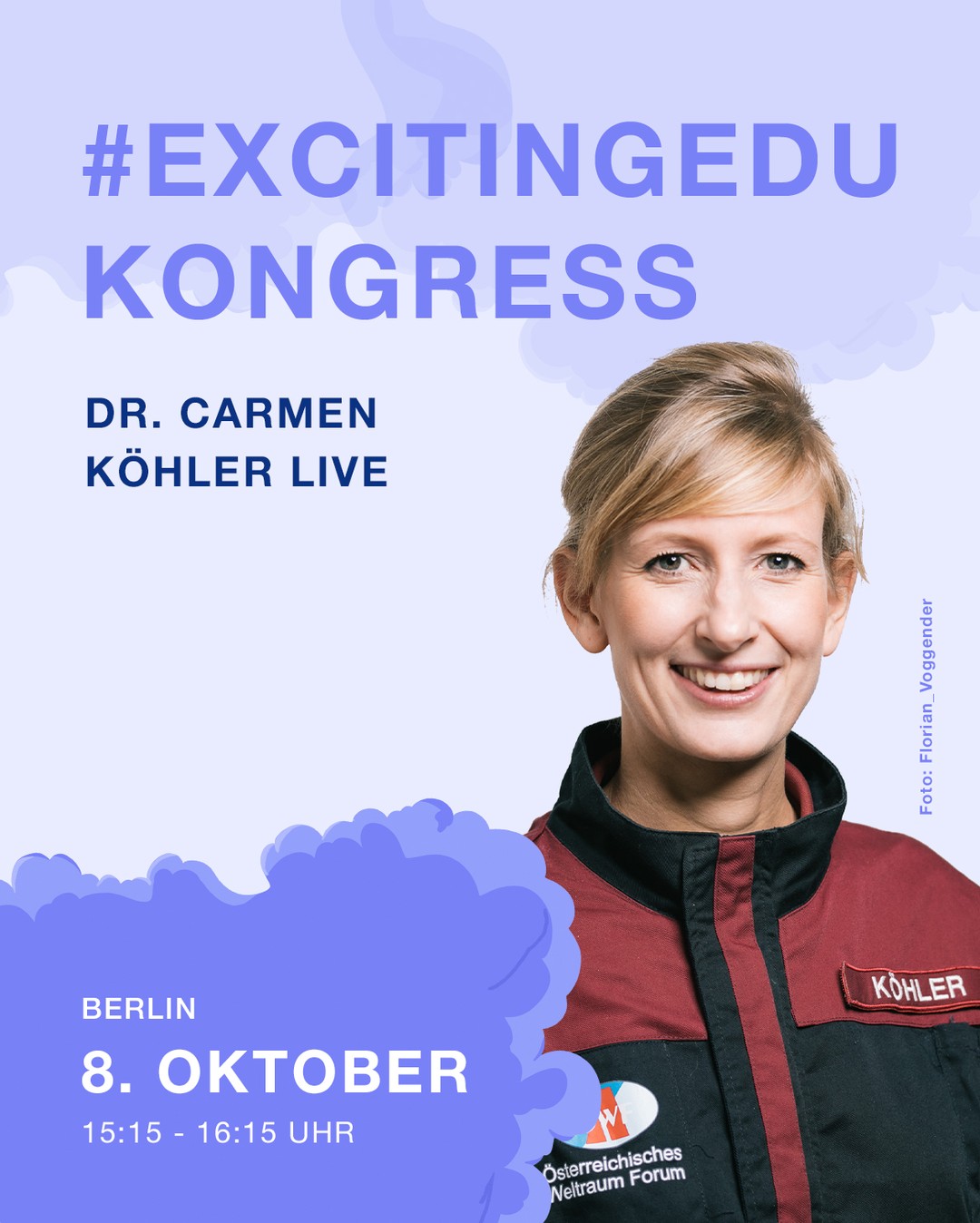 Wie fühlt es sich an, an Marssimulationen teilzunehmen? Welche Wege führen in die Wissenschaft? Und was braucht es, damit mehr Frauen ihren Platz in MINT finden? 👩‍🚀🎤

Beim @exciting_edu Kongress in Berlin spricht mit Viola Patricia Herrmann und über ihre Erfahrungen und die Frage, welche Hürden für Mädchen und Frauen in MINT noch bestehen und was sich verändern muss.

📍 Excitingedu Kongress in Berlin
📅 8. Oktober
🕒 15:15 bis 16:15 Uhr

Kommt vorbei! 💜

#WomenDoScience #ExcitingEdu #MINT #FrauenInMINT #Wissenschaft