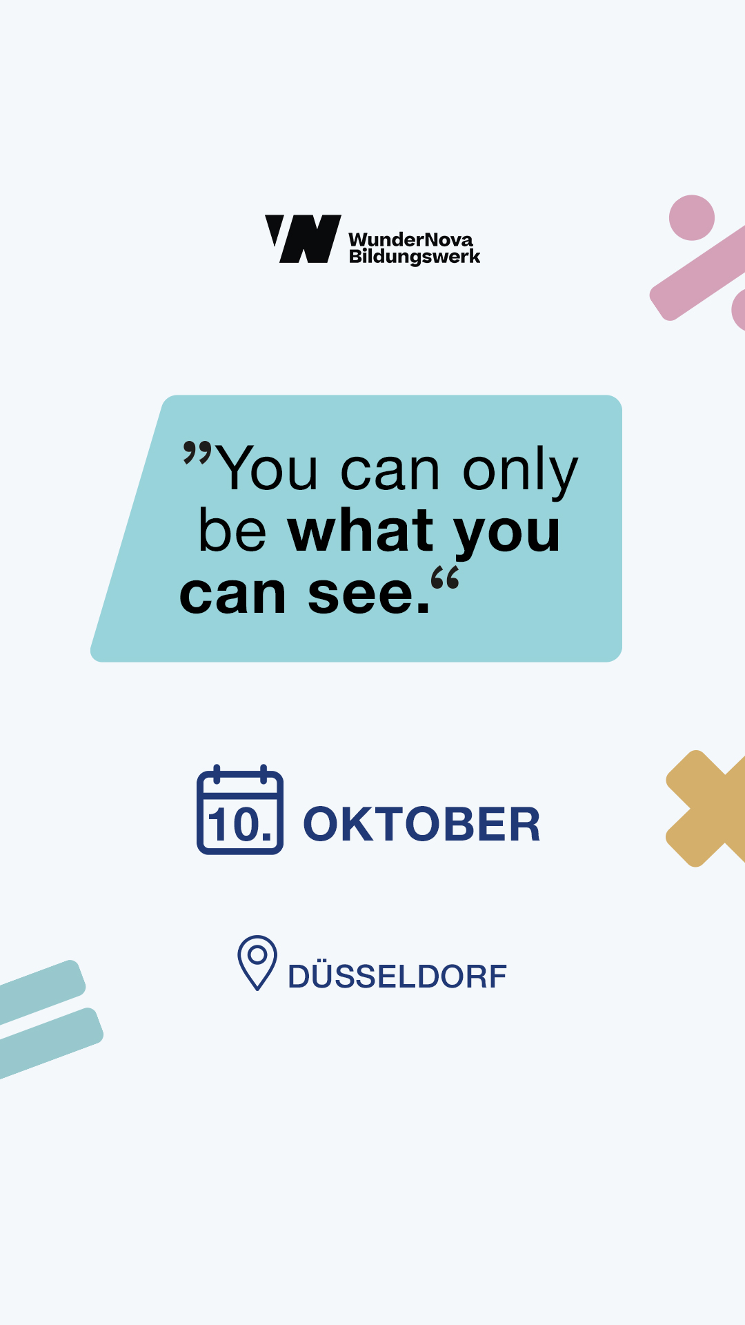 Wie sieht ein Tag voller neuer Perspektiven aus? 👀
Bei WunderNova triffst du Persönlichkeiten mit spannenden Biografien, stellst deine eigenen Fragen und bekommst Einblicke aus erster Hand.

Am 10. Oktober ist auch unser Women do Science Vorbild Sophie Charlotte Keunecke dabei. Lerne mehr über ihren Weg in die Robotik und entdecke gemeinsam mit weiteren Vorbildern neue Möglichkeiten für deine Zukunft. 🧡

📍 Düsseldorf
📅 10. Oktober 2026

Jetzt anmelden über WunderNova Bildungswerk.

Fotos: Leo Gross @sparrow.pg 

#wundernova #womendoscience #vorbilder #berufsorientierung #zukunft