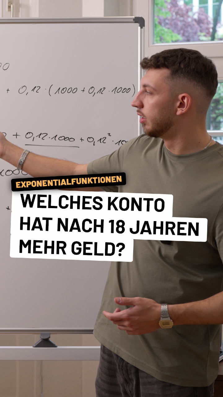 Mein neues YouTube-Video „Exponentialfunktionen | Zinseszinsen“ ist online! 🎥📈

Diesmal geht es um Zinsen, Funktionsgleichungen und die Frage, wie sich ein Guthaben mit der Zeit verändert. Die Berechnungen mache ich mit dem CASIO fx-810DE CW. 🧮

👉 Schaut euch das ganze Video auf YouTube an!