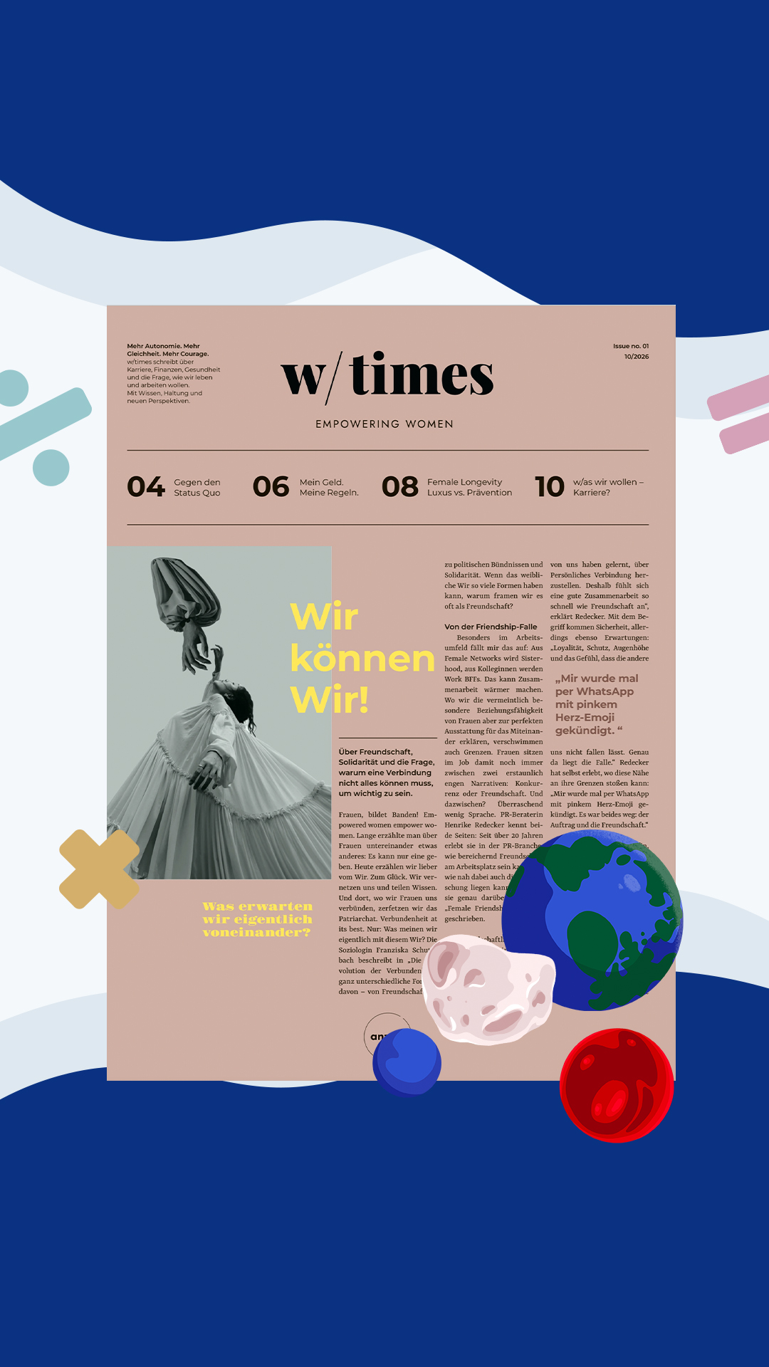 Schon mal vom Matilda-Effekt gehört? 👀
Heute erscheint unser Women Do Science Beitrag in der ersten Ausgabe der w/times.

Dr. Carmen Köhler @astrocarmen erzählt, warum Sichtbarkeit in der Wissenschaft so wichtig ist, wie ihr eigener Weg sie von der Friseurausbildung bis zur Physik geführt hat und warum sie jungen Mädchen vor allem eines mitgeben möchte: neugierig sein und einfach machen 🔬✨

Außerdem werfen wir einen Blick auf den Matilda Effekt. Er beschreibt ein Phänomen, bei dem die wissenschaftlichen Leistungen von Frauen weniger sichtbar wurden, während häufig Männer die Anerkennung erhielten.

#womendoscience #matildaeffekt #mint #wissenschaft #DrCarmenKöhler